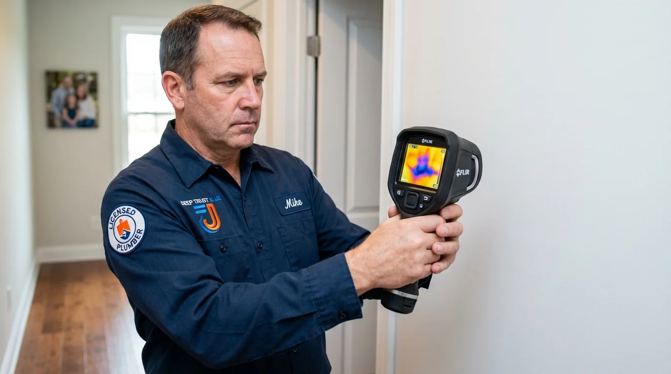 Thermal imaging leak detection by Johns Plumbing LLC in DeLand